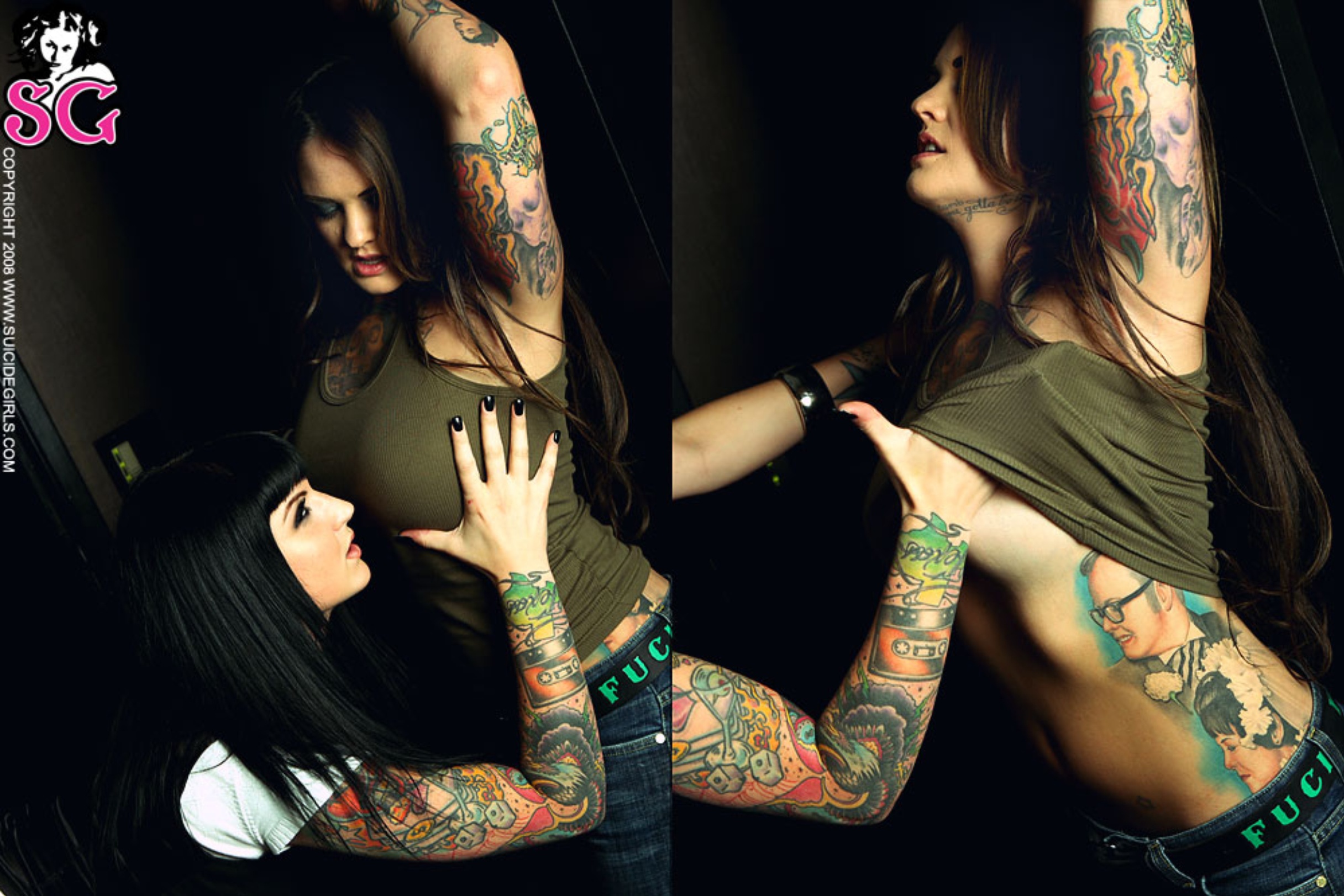 Tattoo lesbian strap best adult free compilations